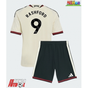 Manchester United Marcus Rashford #9 Tercera Equipación Niños 2026-27 Manga Corta (+ Pantalones cortos)